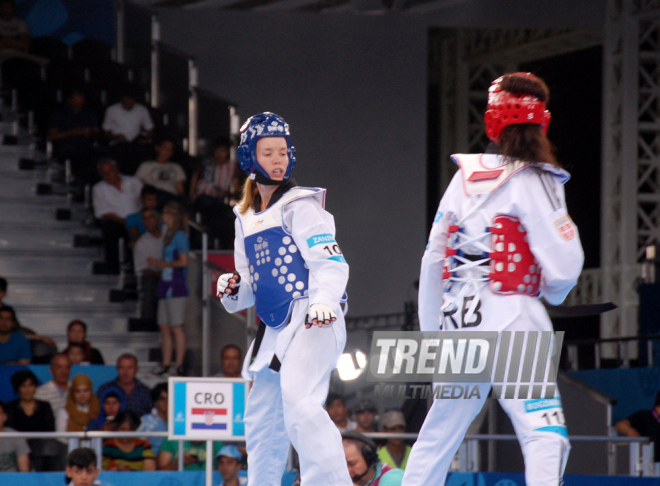 Bakı 2015 I Avropa Oyunları çərçivəsində taekvondo yarışları. Azərbaycan, 16 iyun 2015